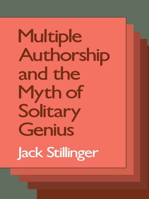 cover image of Multiple Authorship and the Myth of Solitary Genius